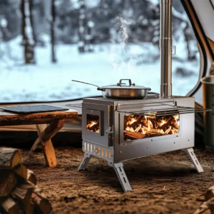 Unho Portable Wood Burning Stove for Hot Tent Camping