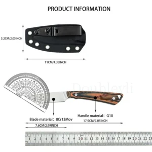 Lightweight EDC FREEZOUT Straight Knife