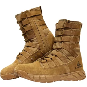 LAHORS Lightweight Suede Leather Tactical Combat Boots