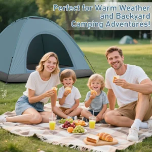 3-4 Person Waterproof Camping Dome Tent with Carry Bag