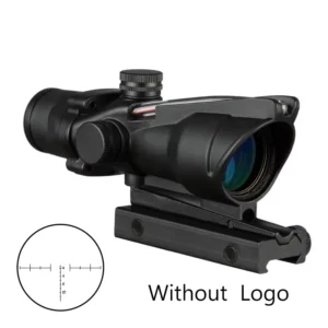4X32 Hunting Scopes Real Fiber Optics Grenn Red Dot Illuminated Etched Reticle Tactical Optical Sight