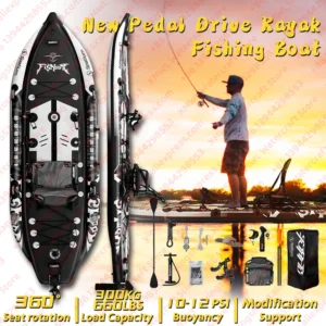 New Pedal Drive Fishing Boat Canoe/Kayak with Seat
